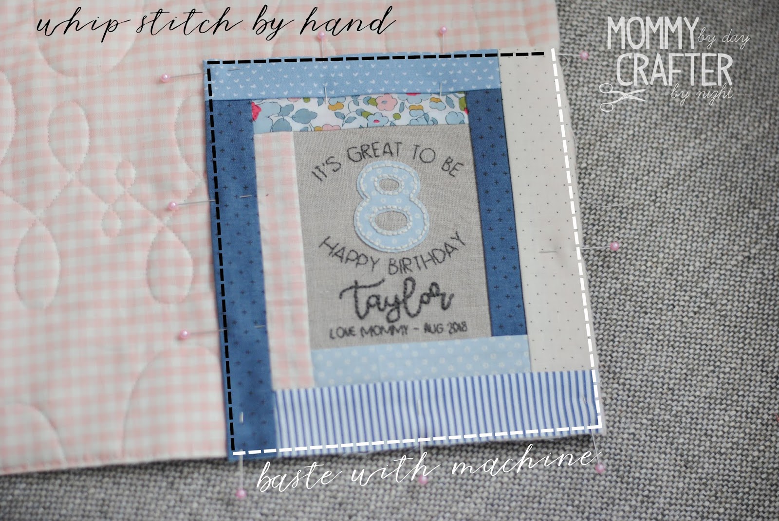 How to Attach a Quilt Label to a Quilt Mommy by day... Crafter by